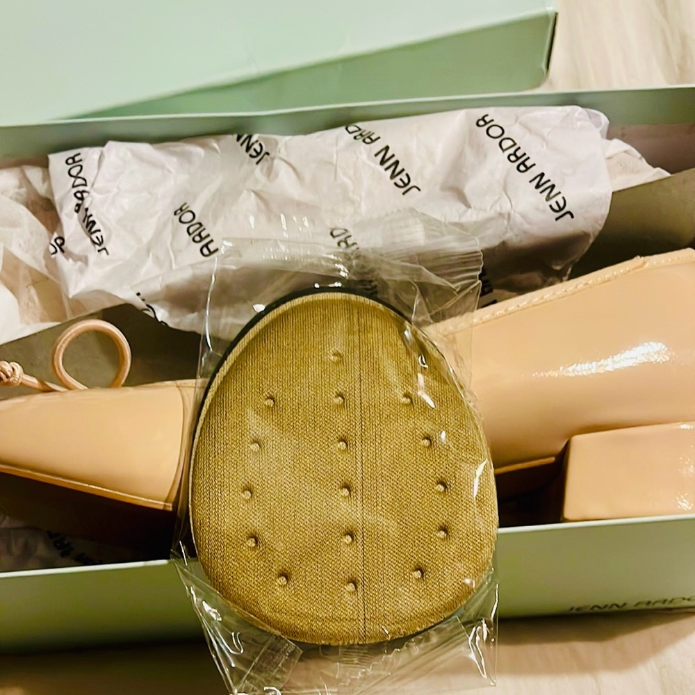 Jenn Ardor Cream Ballet Flats with Bow - Picture 6 of 6